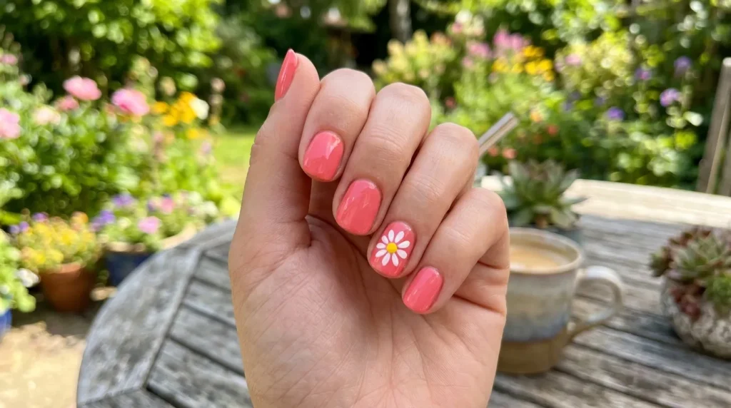 Pink velvet cat eye effect nails