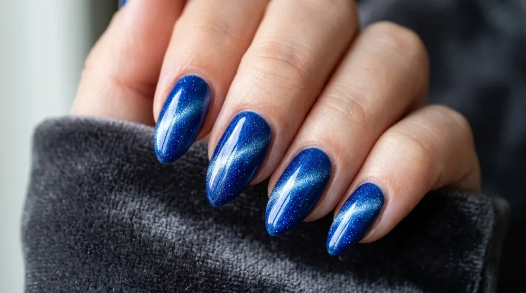 Midnight navy and silver foil stars