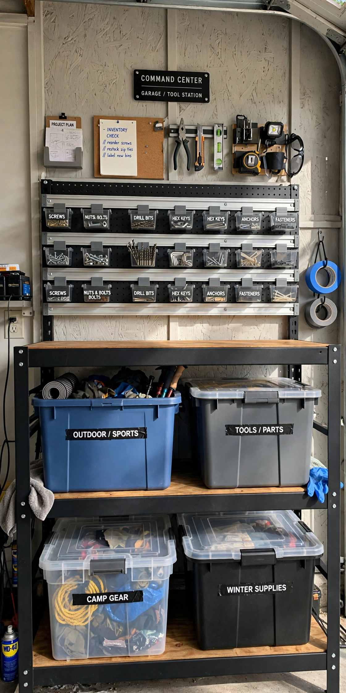 10. Hybrid Storage System: Shelves + Tote Wall