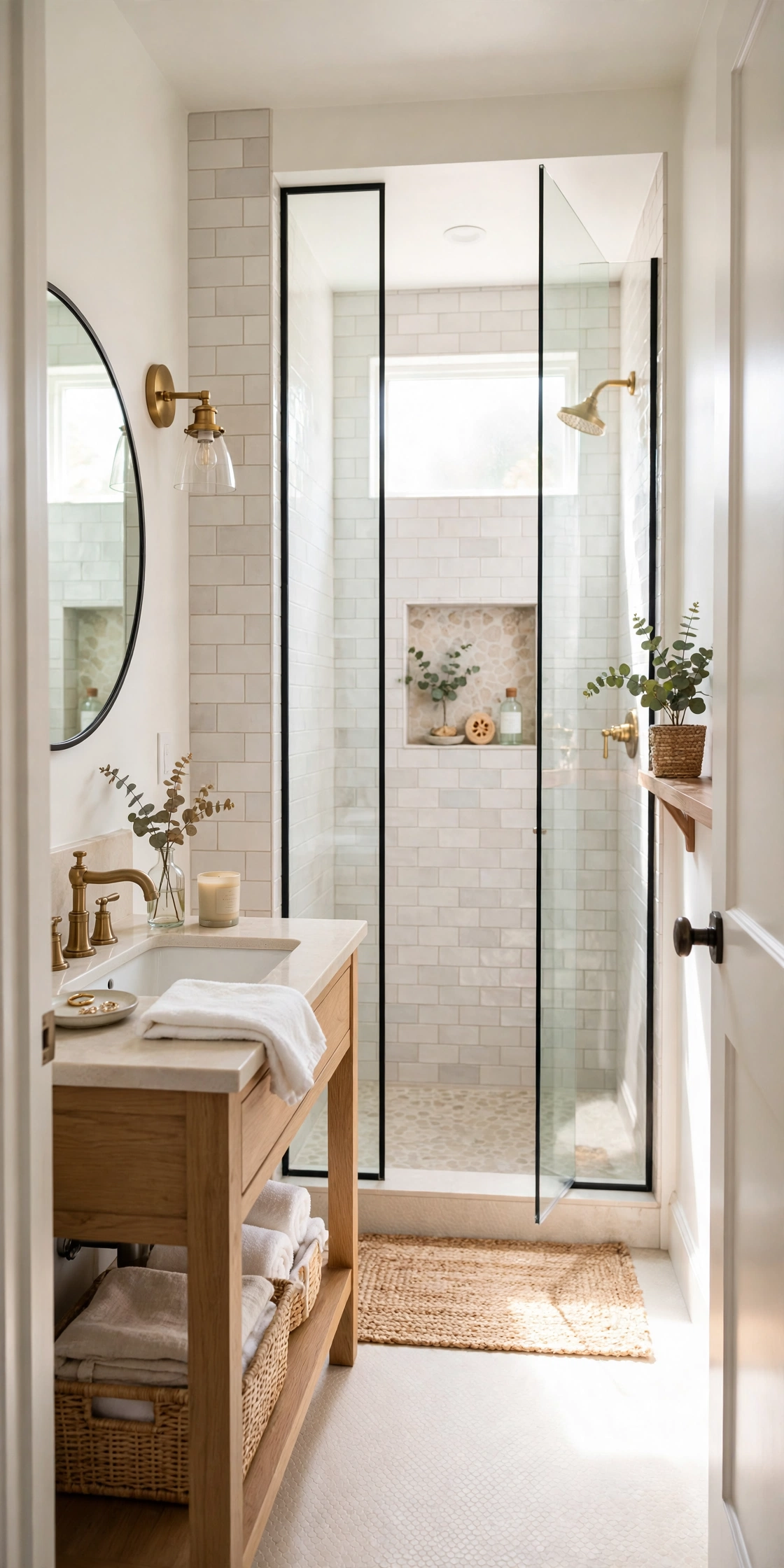 4. Glass and Clear Lines in the Shower