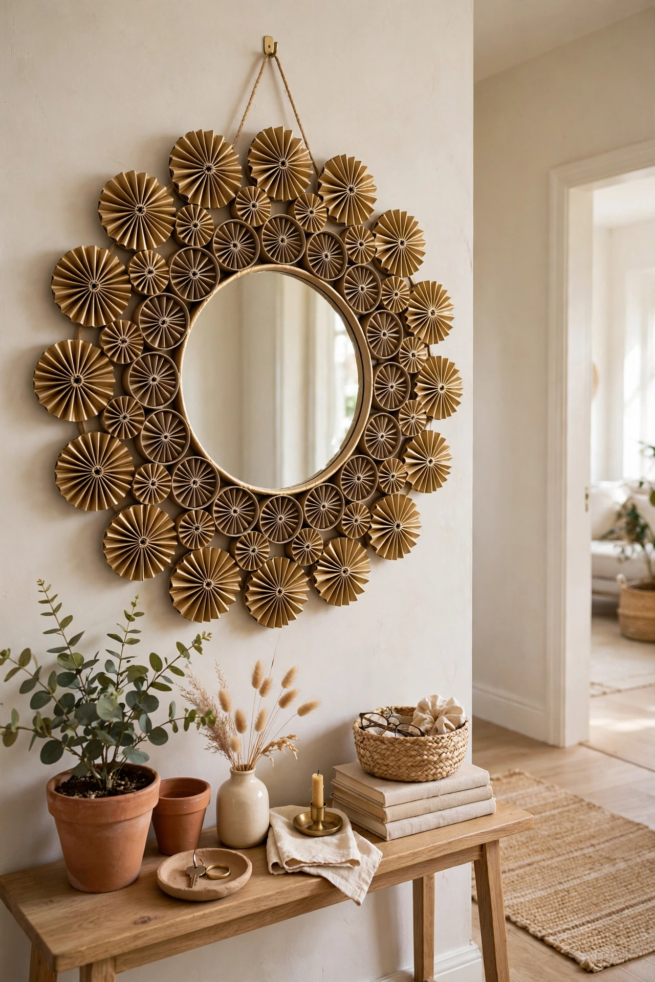 5. A Round Mirror Frame That Looks Expensive