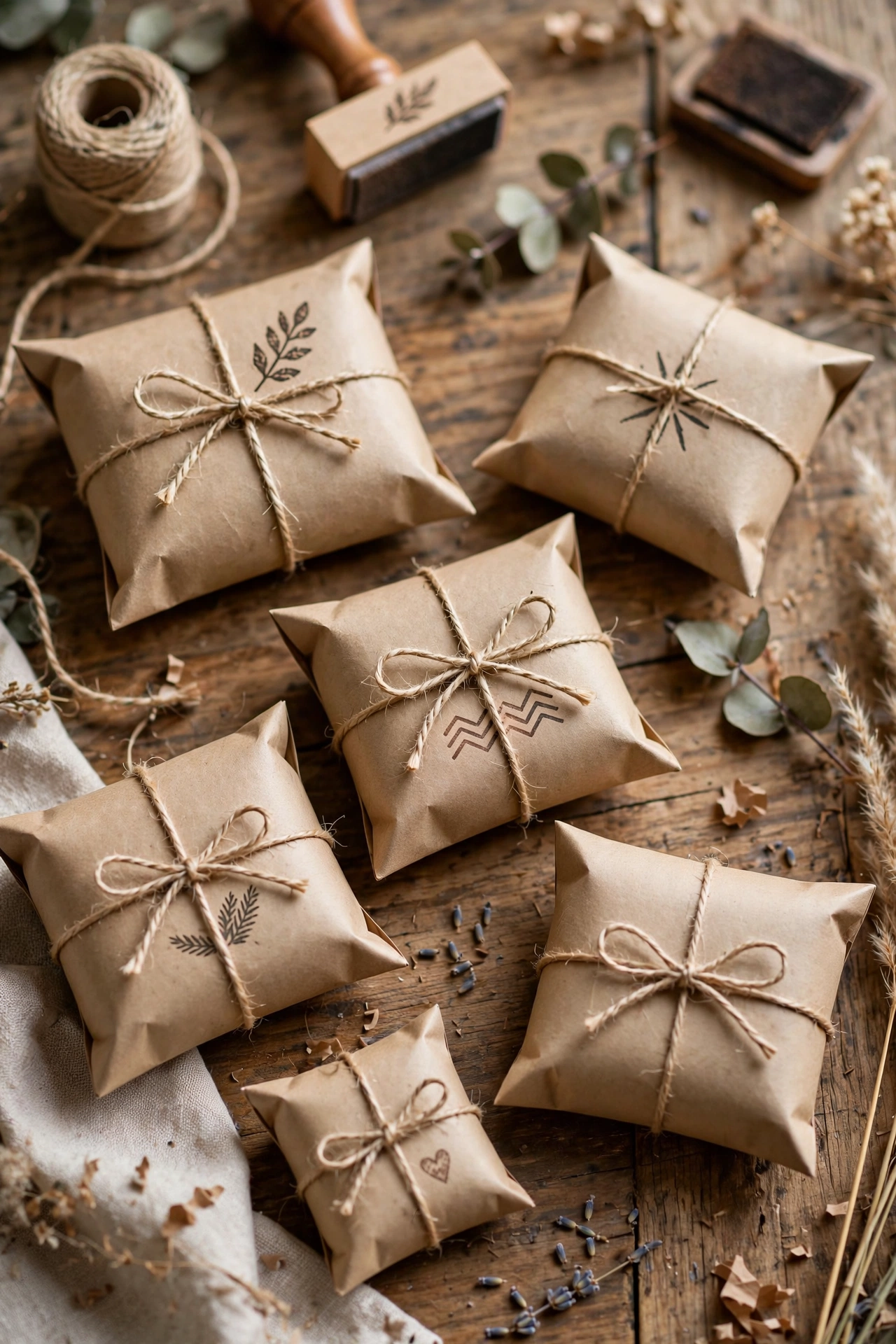 6. Gift Boxes and Small Storage from Flattened Tubes